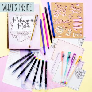 calligraphy kit, lettering kit, brush pens, journaling tools, art supplies, beginner kit, creative kit, handwriting kit, study hobby, diy art